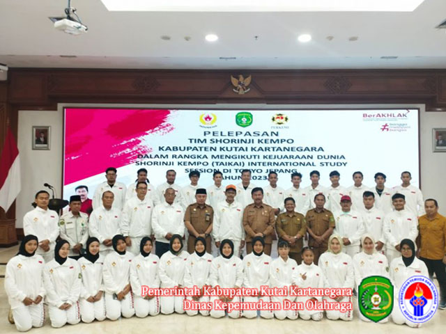 Para atlet Kempo Kukar dilepas secara resmi untuk bertanding di kejuaraan dunia di Jepang