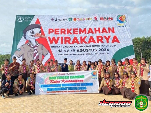 Delegasi Kontingen Kutai Kartanegara Dalam Perkemahan Wirakarya Tingkat Provinsi Kalimantan Timur..