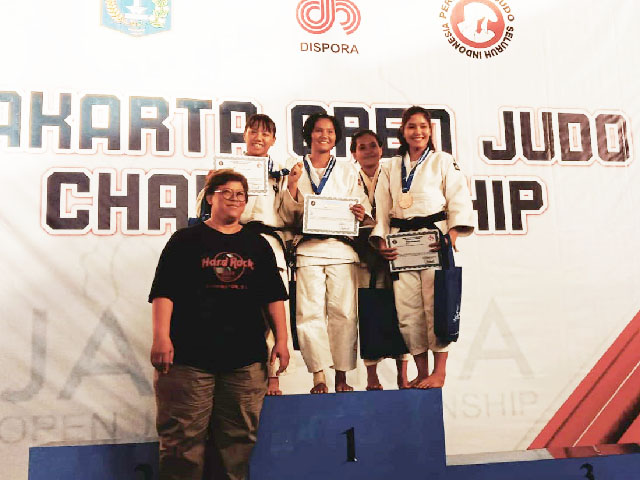 Atlit Judo Kukar Menaiki Podium Pada Jakarta Open Judo Championship